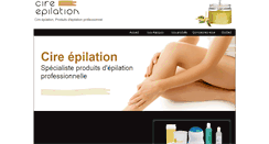 Desktop Screenshot of cire-epilation.fr